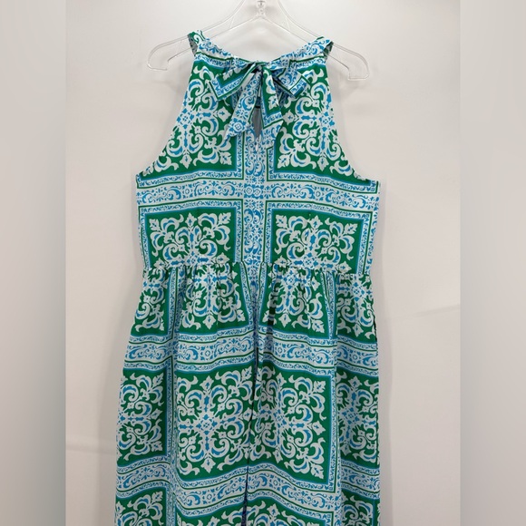 TALBOTS HALTER MAXI DRESS - MEDALLION TILES - Beach Vacation Summer Dress - Picture 10 of 10